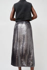 No.6 Inez Skirt in Silver Pony Hair