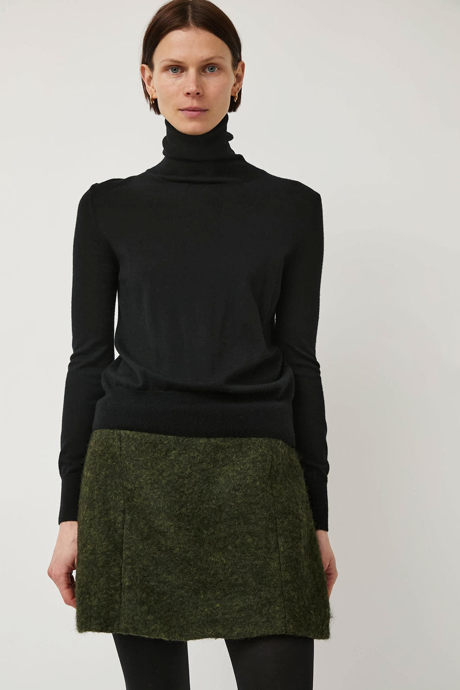 No.6 Jane Skirt in Forest Mohair