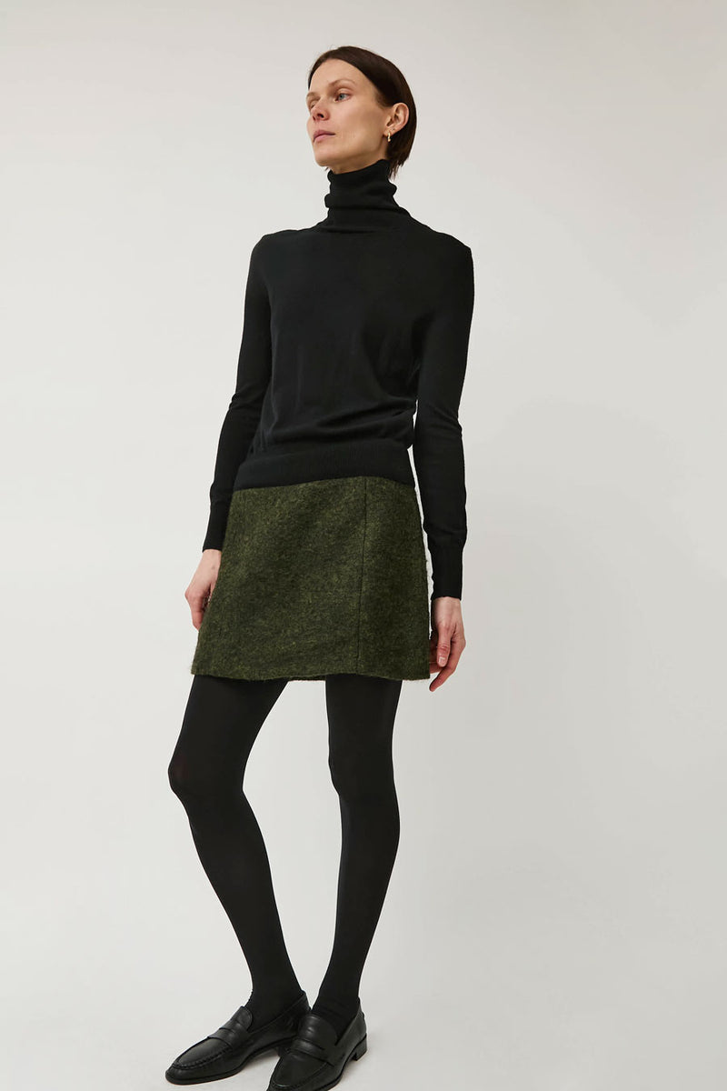 No.6 Jane Skirt in Forest Mohair