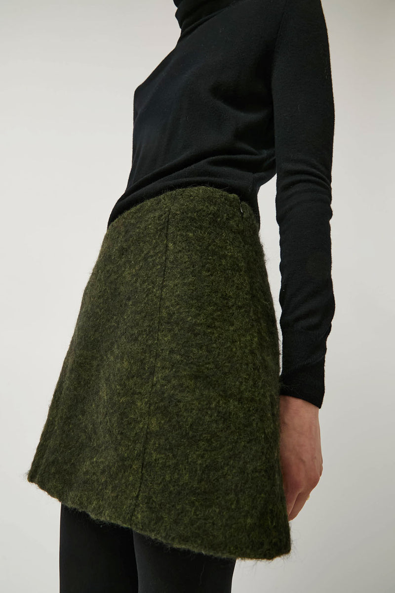 No.6 Jane Skirt in Forest Mohair