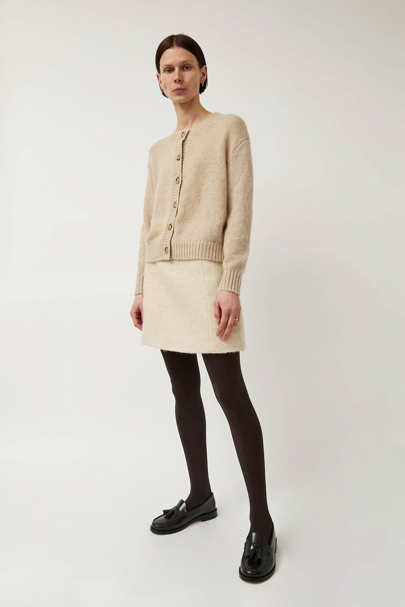 No.6 Jane Skirt in Ivory Mohair