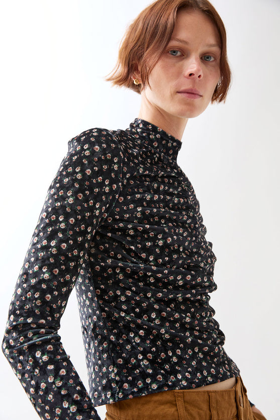 No.6 Kara Top in Black Floral