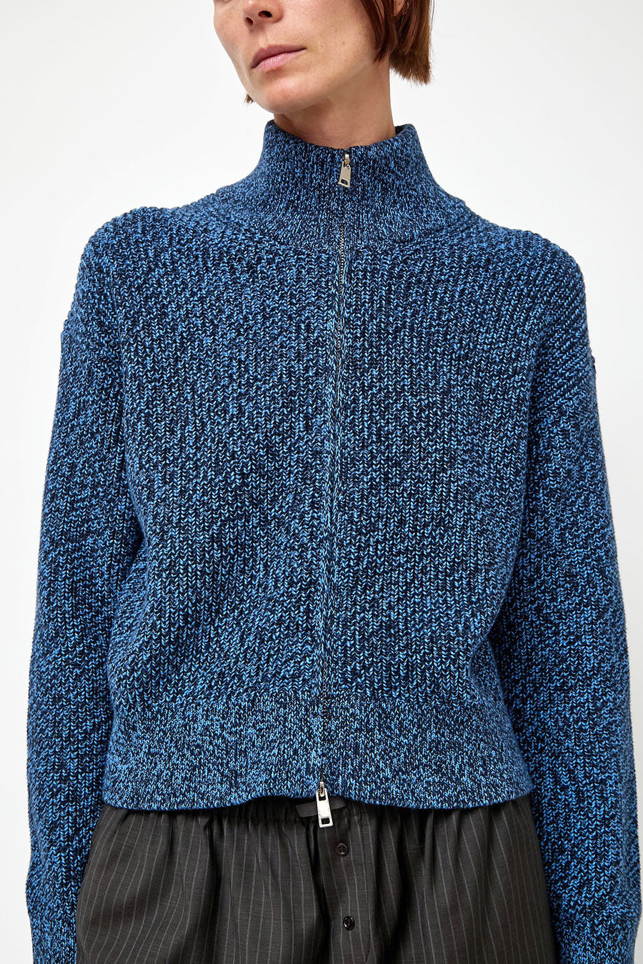 No.6 Keir Knit in Blue Melange