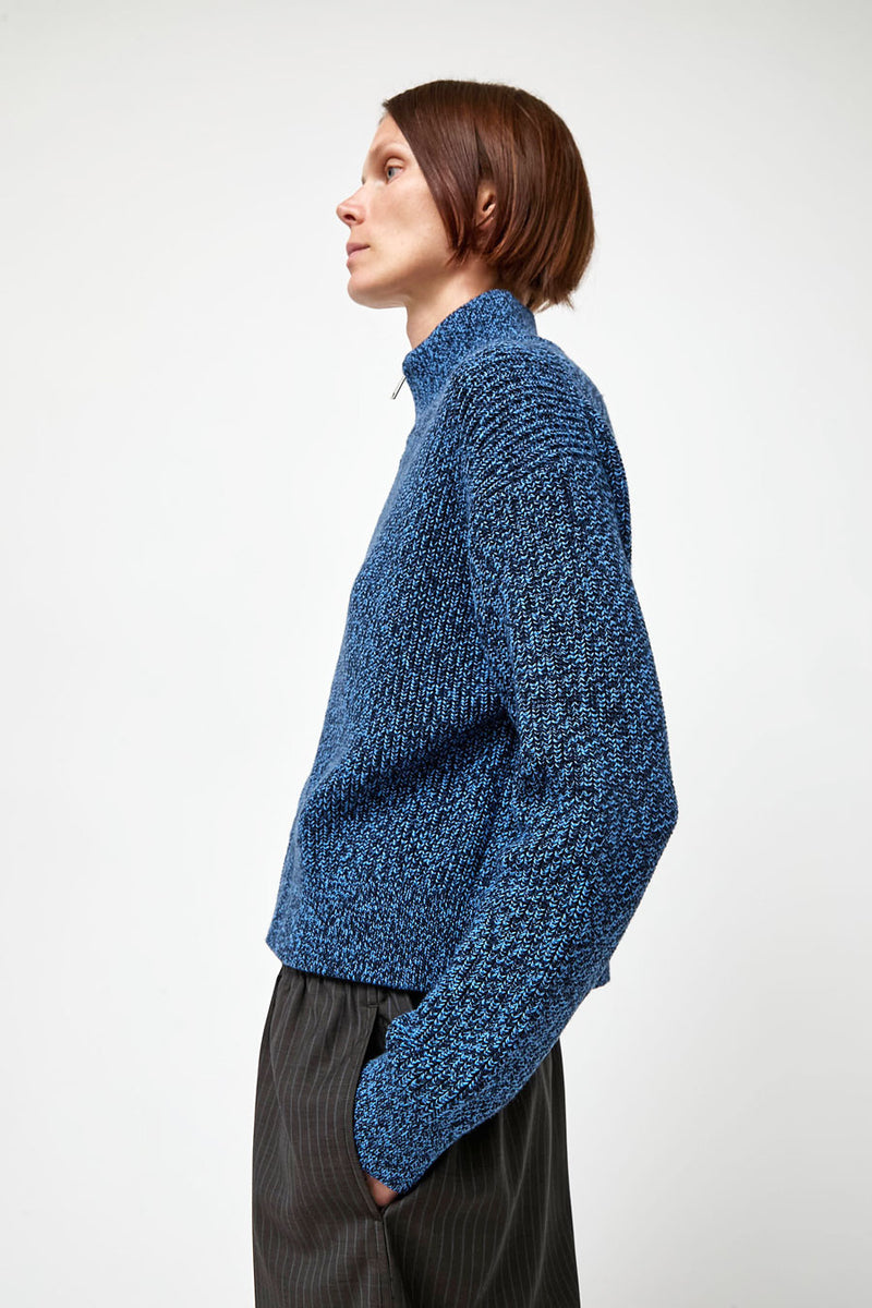 No.6 Keir Knit in Blue Melange
