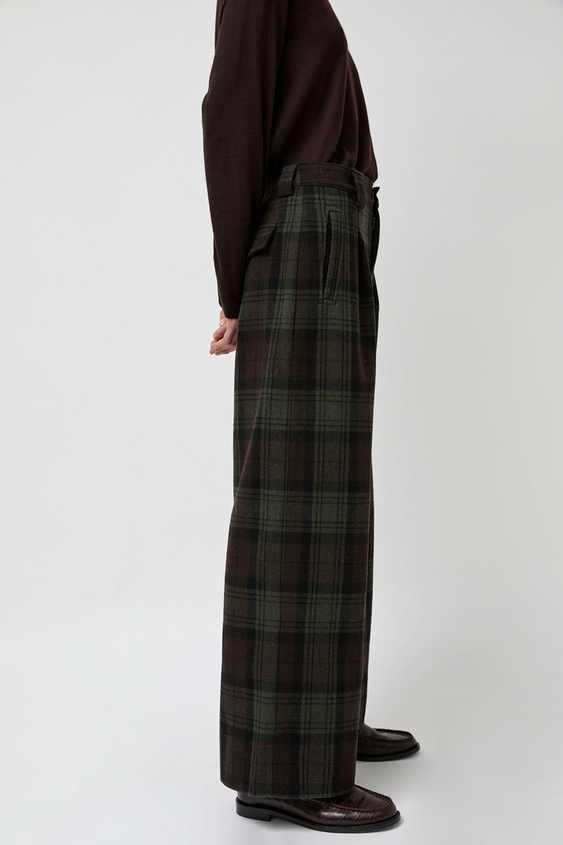 No.6 Kent Pant in Brown and Green