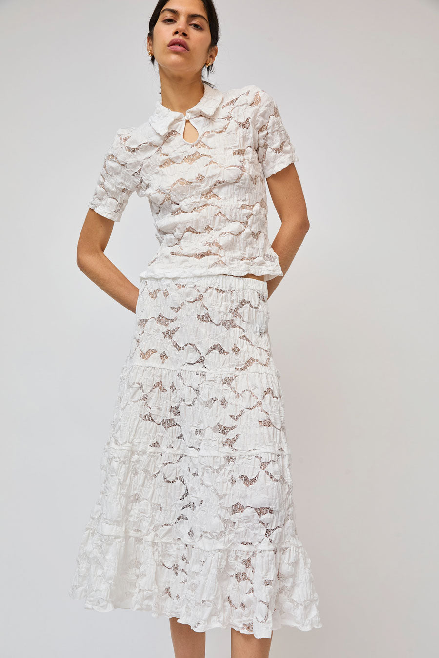 No.6 Keren Skirt in White