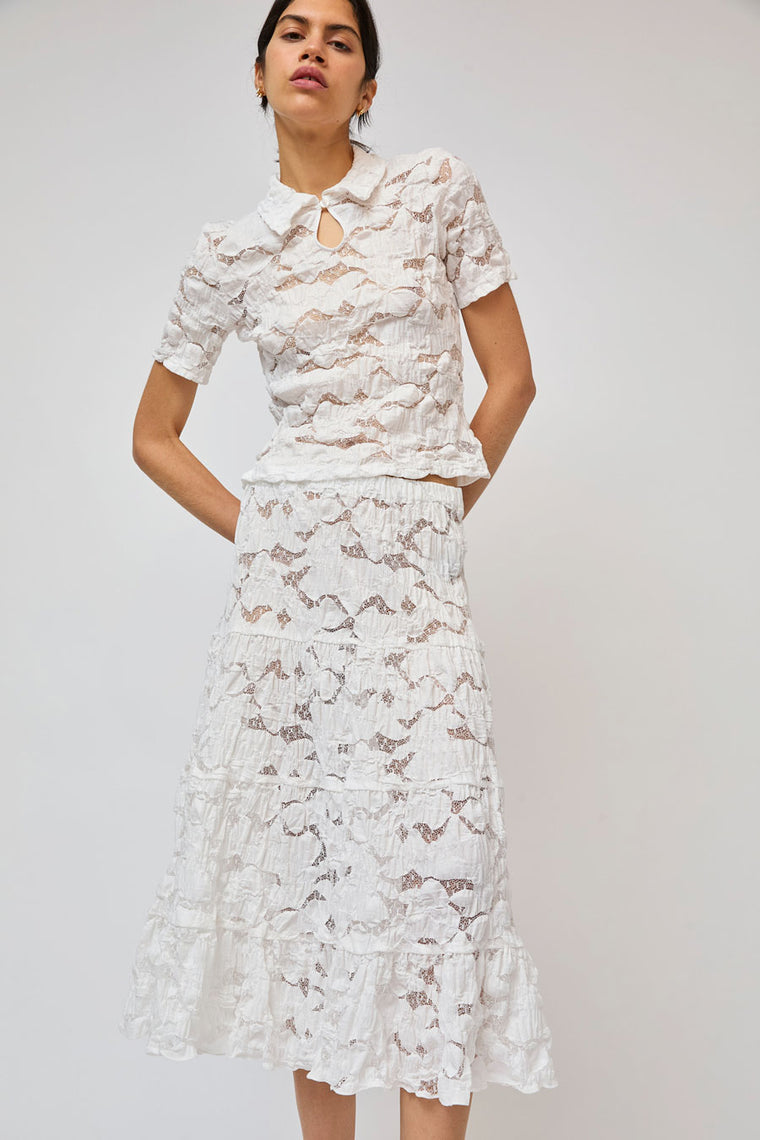 No.6 Keren Skirt in White