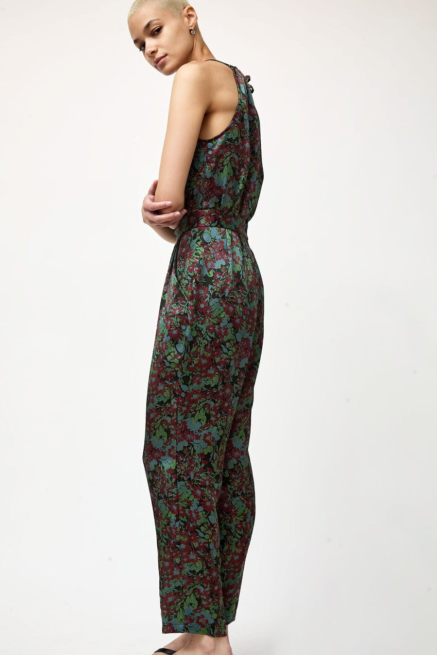 No.6 Keyhole Jumpsuit in Wine Garden
