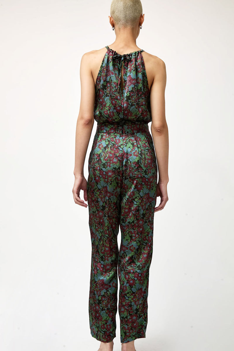 No.6 Keyhole Jumpsuit in Wine Garden