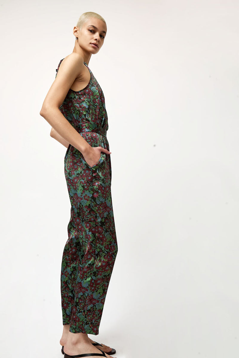 No.6 Keyhole Jumpsuit in Wine Garden
