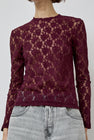 No.6 Ash Tee in Bordeaux Lace