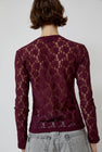 No.6 Ash Tee in Bordeaux Lace