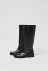 No.6 Knee High Roper Boot in Nero