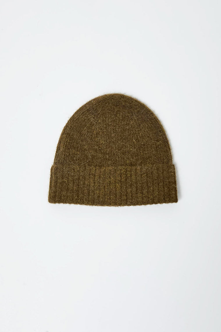 No.6 Knit Beanie in Khaki