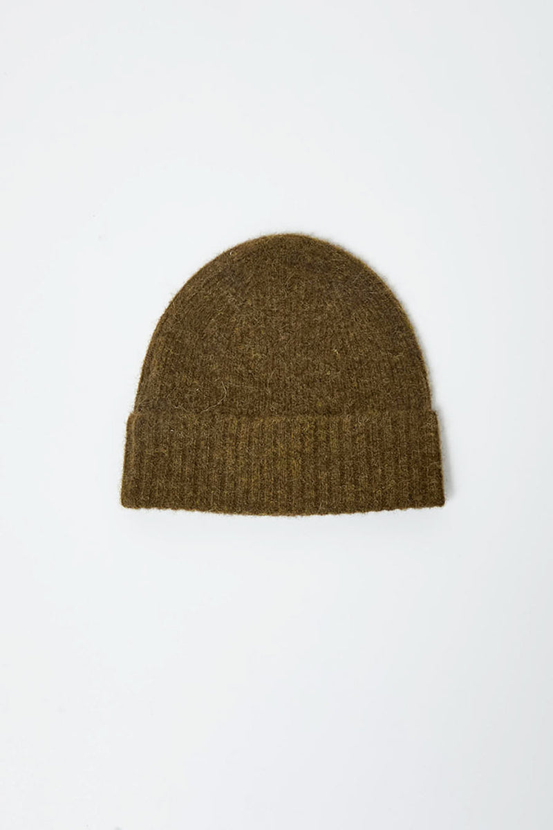 No.6 Knit Beanie in Khaki