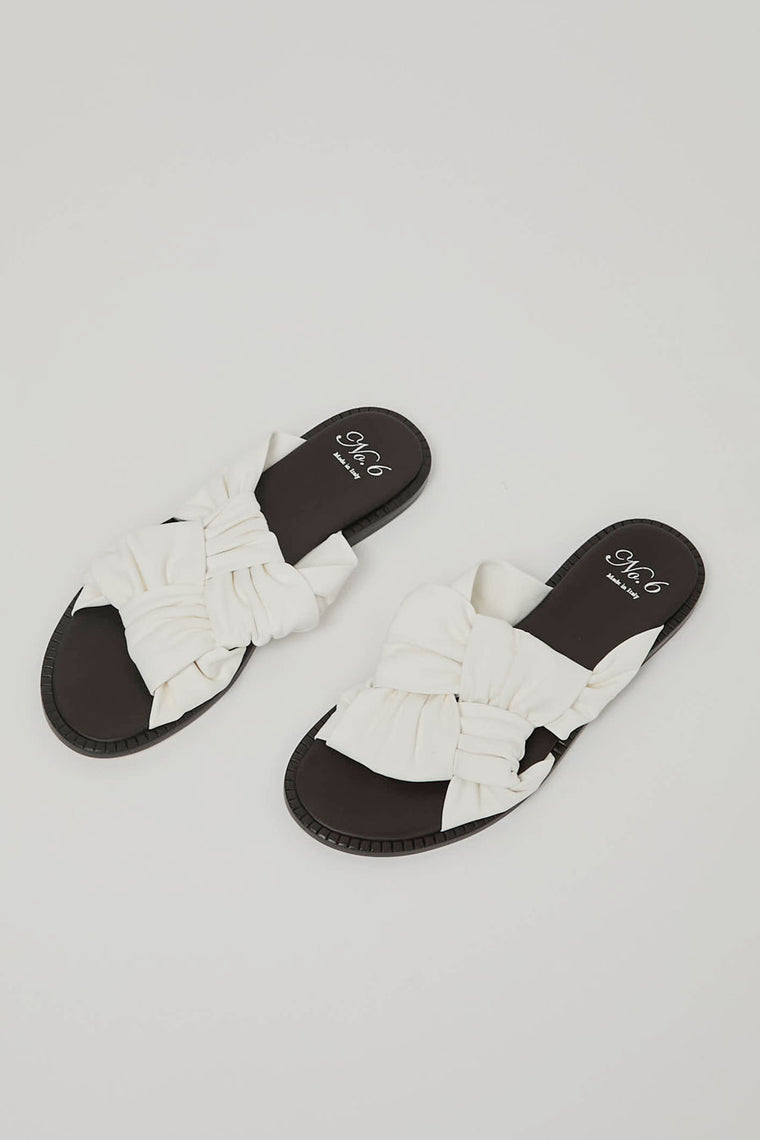 No.6 Knot Sandal in Latte