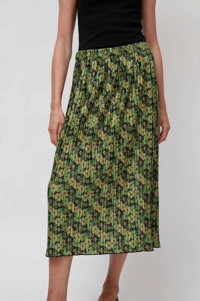 スカート COYSEIO : 25SS / FLOWER PINTUCK SKIRT (2COLORS) FLOWER PINTUCK SKIRT CHARCOAL - coyseio