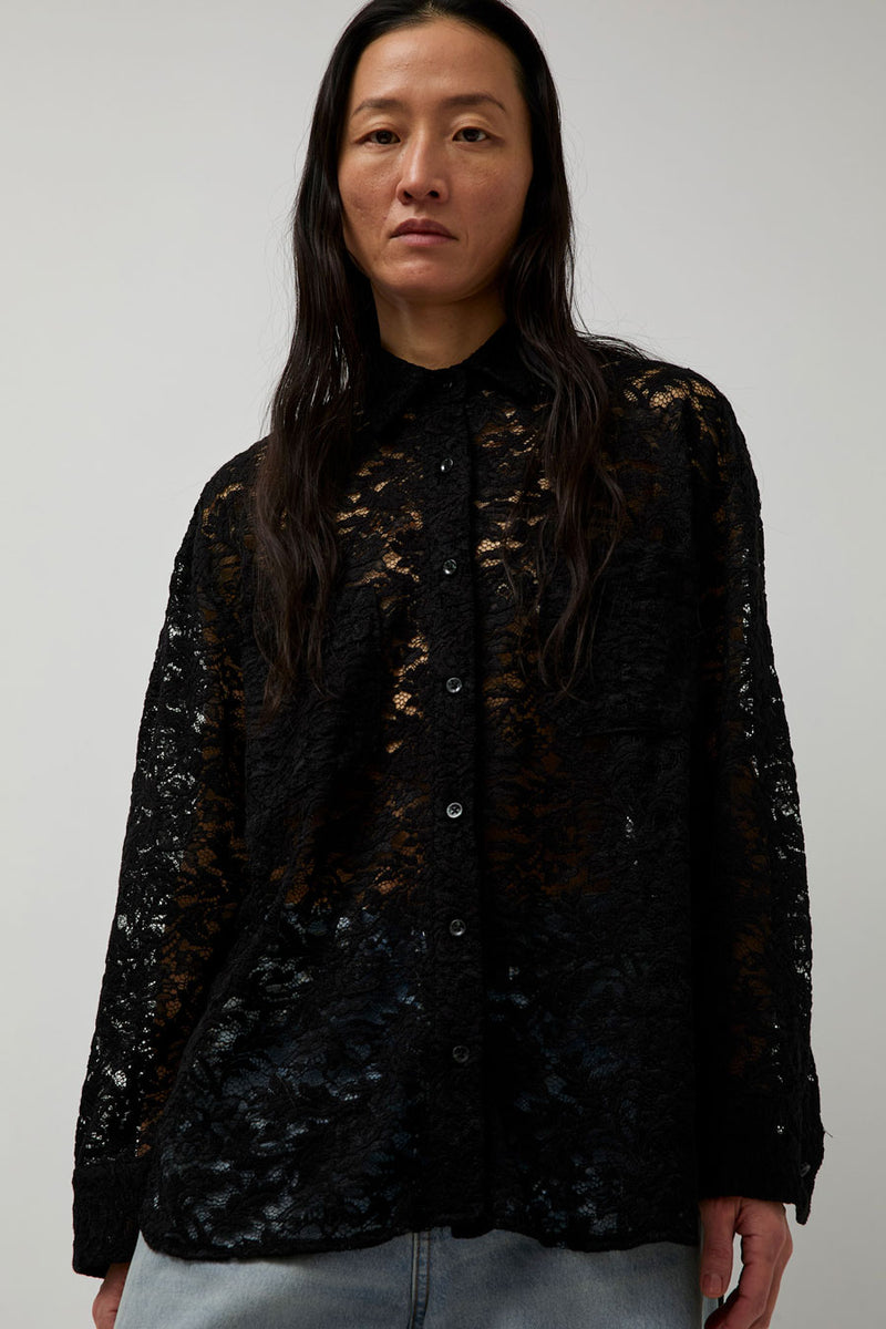 No.6 Lake Shirt in Black Lace