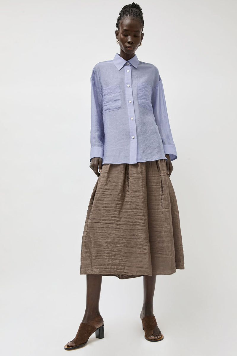 No.6 Lake Shirt in Dusk Organza