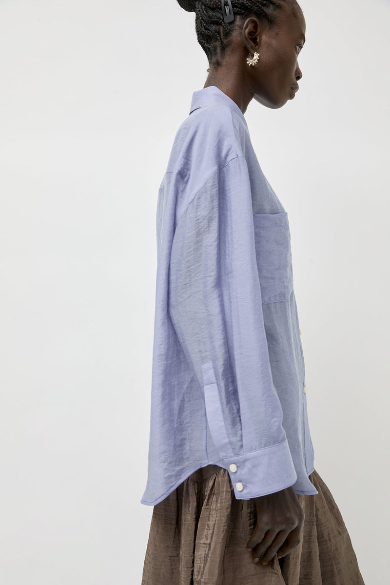No.6 Lake Shirt in Dusk Organza