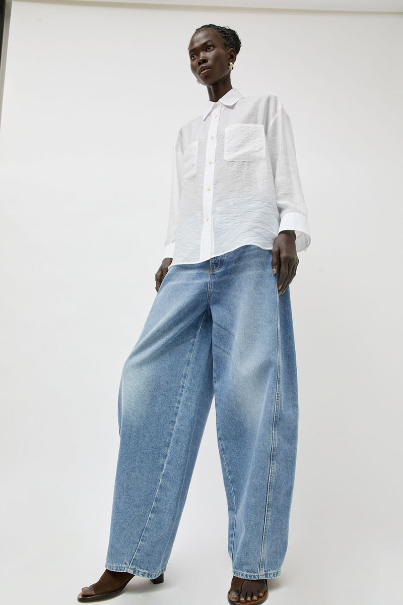 No.6 Lake Shirt in White Organza