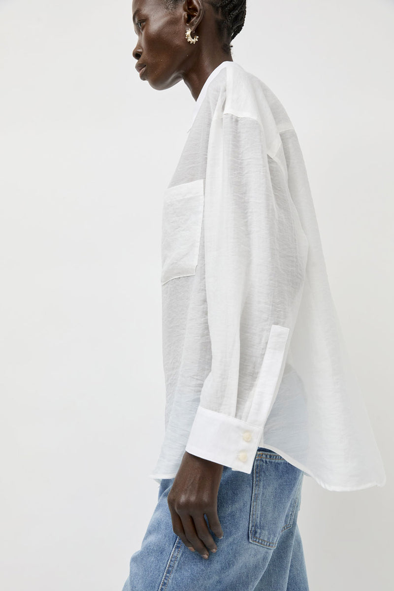 No.6 Lake Shirt in White Organza