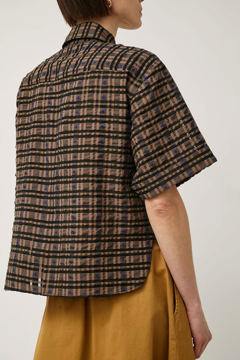 No.6 Lara Top in Brown Jacquard