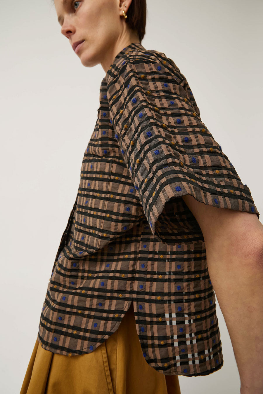 No.6 Lara Top in Brown Jacquard