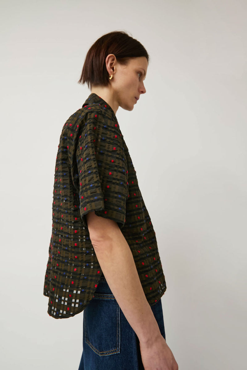 No.6 Lara Top in Green Jacquard