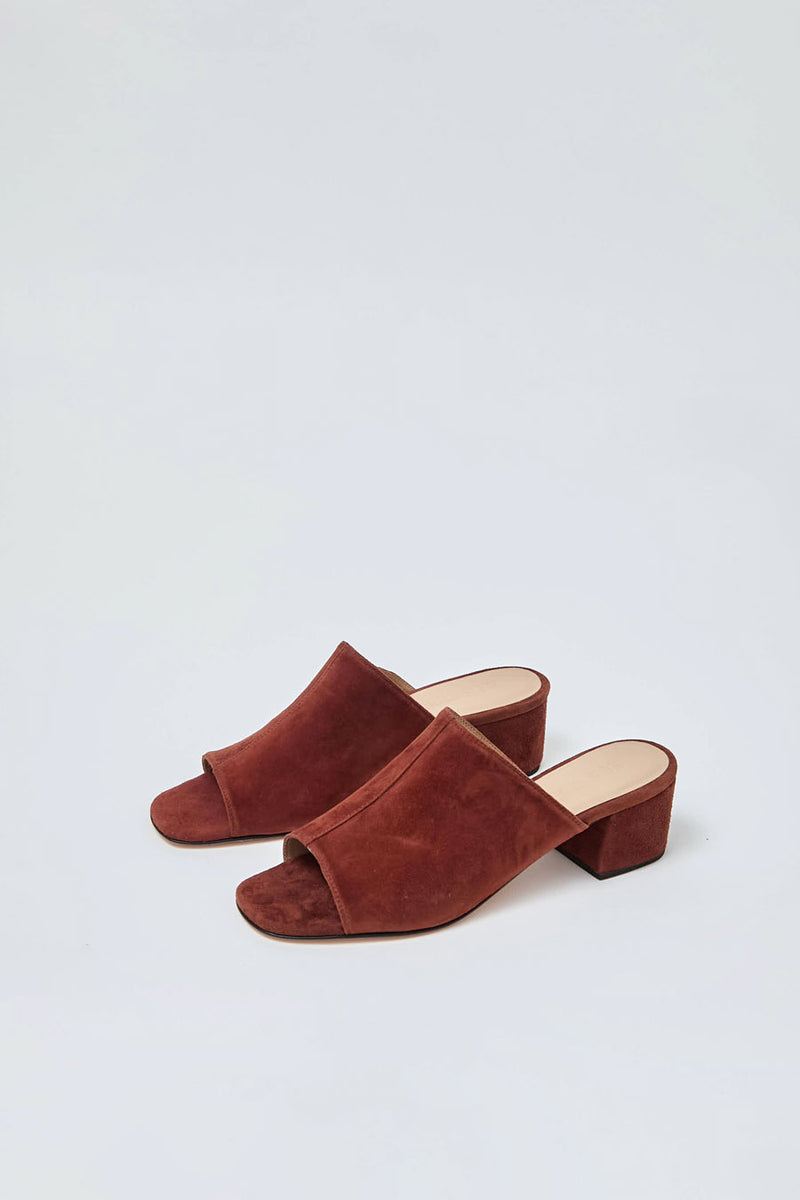 No.6 Leah Sandal in Syrup Suede