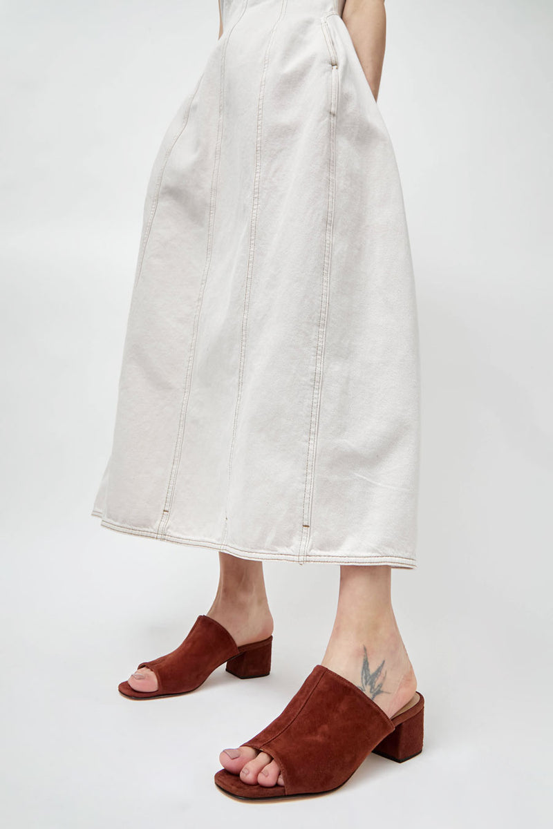 No.6 Leah Sandal in Syrup Suede