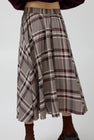 No.6 Lee Skirt in Burgundy Plaid