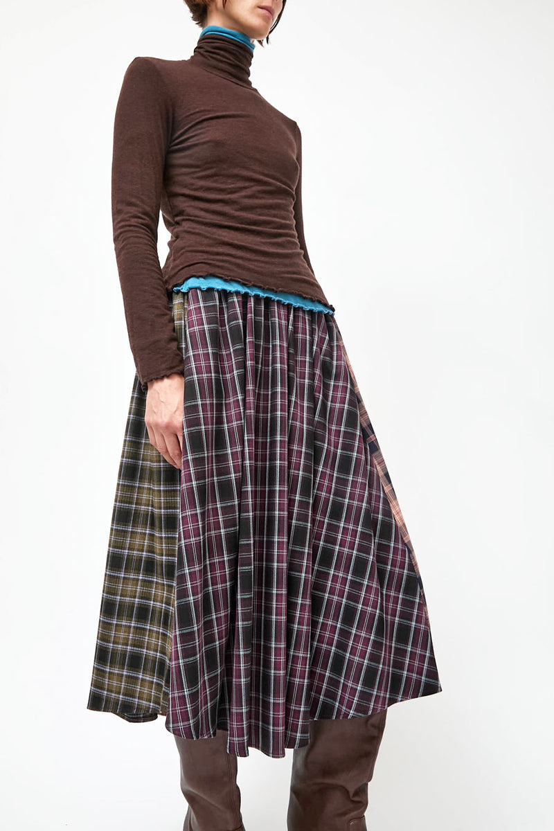 No.6 Lee Skirt in Plaid Combo
