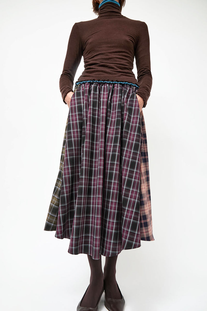 No.6 Lee Skirt in Plaid Combo