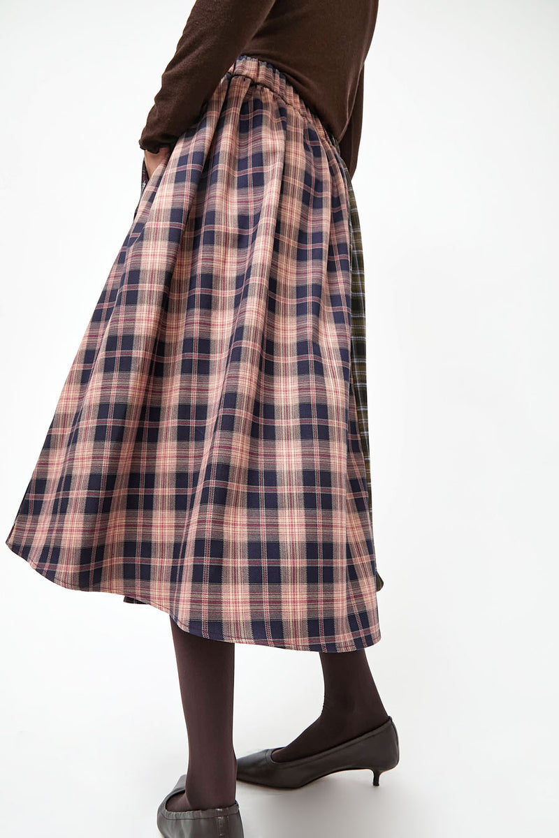 No.6 Lee Skirt in Plaid Combo