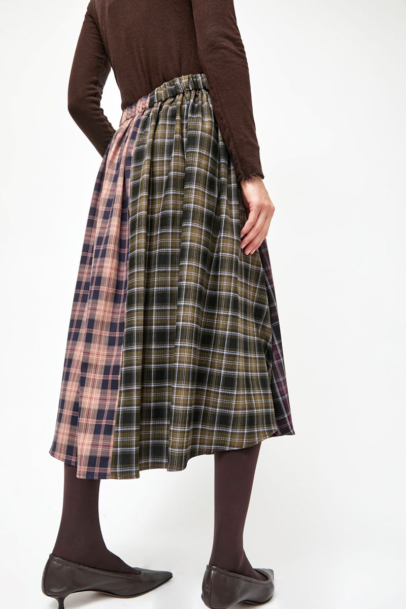 No.6 Lee Skirt in Plaid Combo