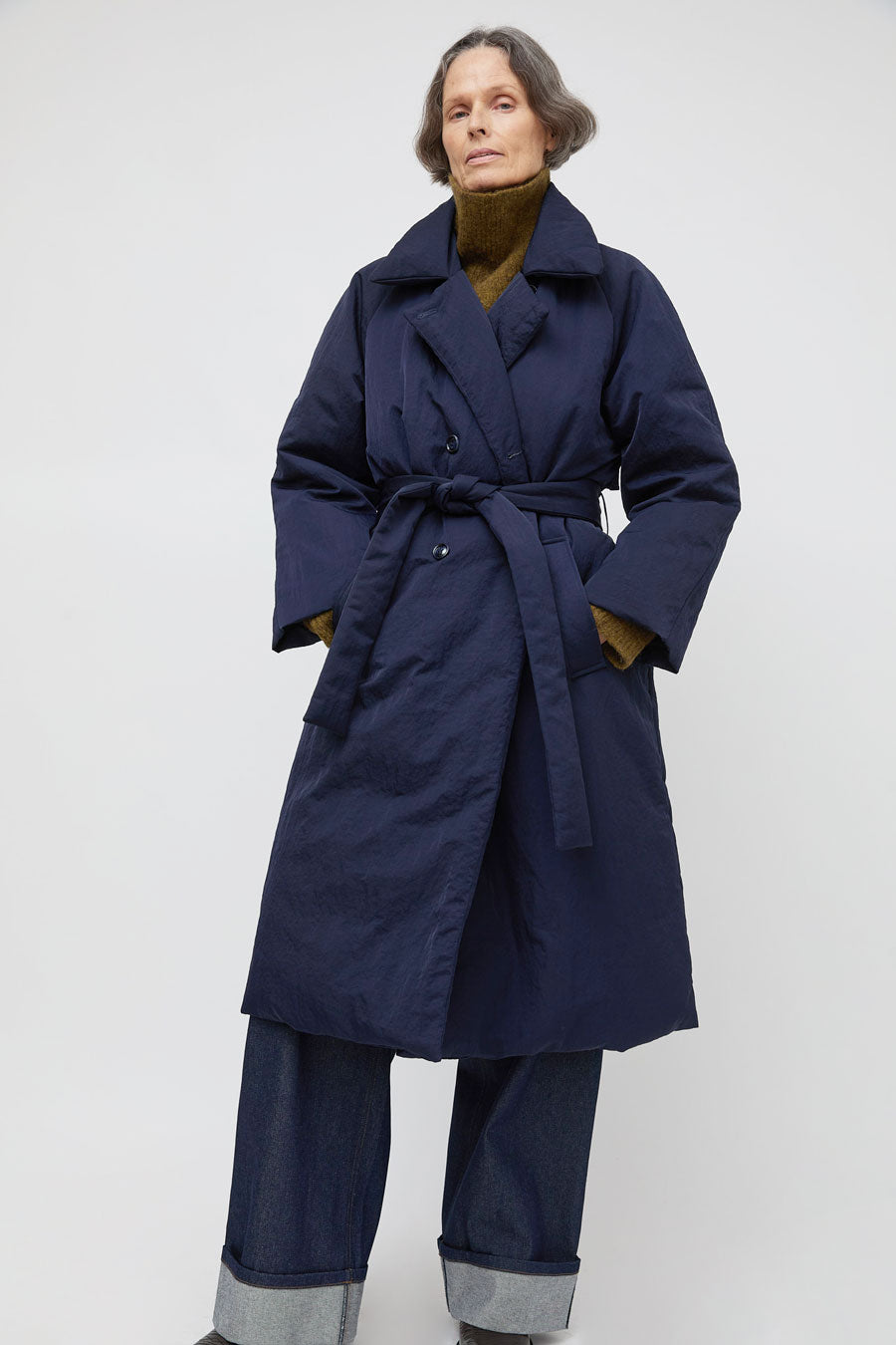 No.6 Leeds Coat in Navy