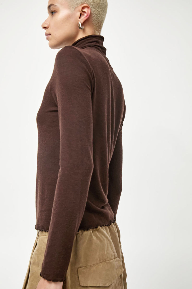 No.6 Lennon Turtleneck in Espresso