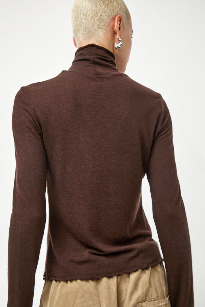 No.6 Lennon Turtleneck in Espresso