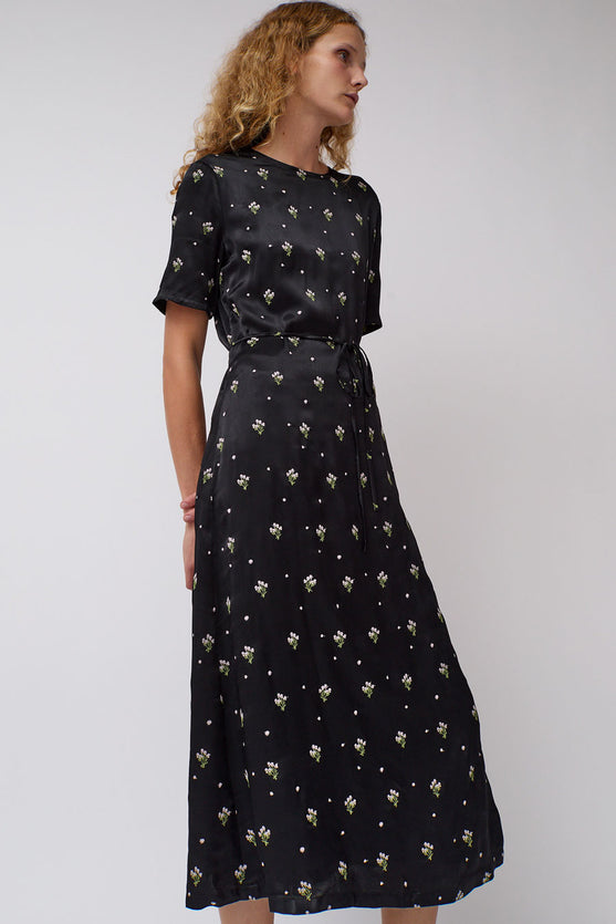 No.6 Lola Dress in Black Embroidered