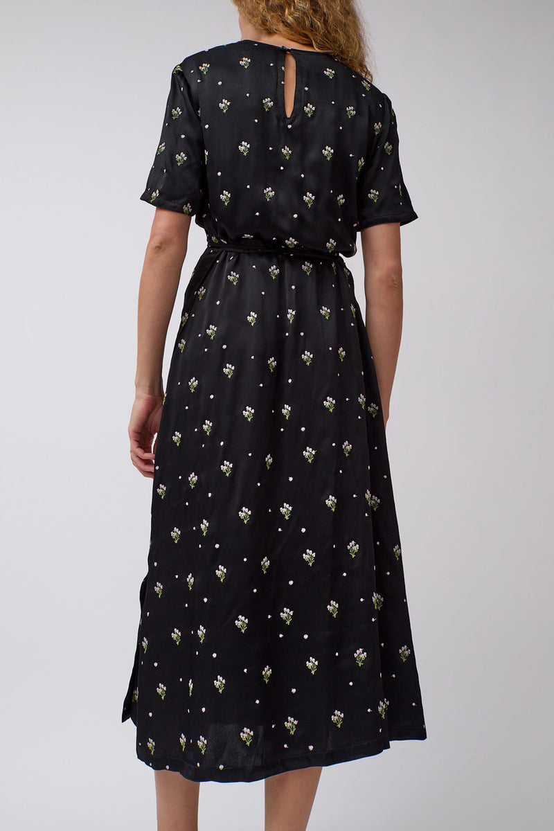 No.6 Lola Dress in Black Embroidered