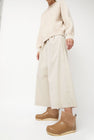 No.6 Low Shearling Clog Boot on Flat Bendable Base in Fawn and  Khaki