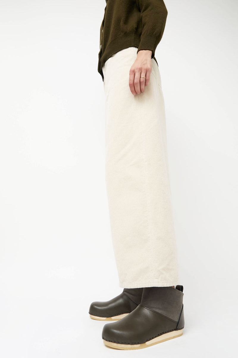 No.6 Low Shearling Clog Boot on Flat Bendable Base in Storm and Olive