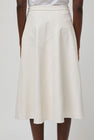 No.6 Lucy Patchwork Skirt in White Faux Leather