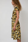 No.6 Magical Tie Dress in Black and Yellow Meadow