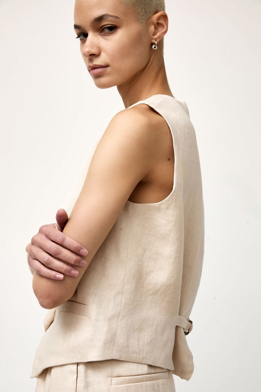 No.6 Martin Vest in Natural