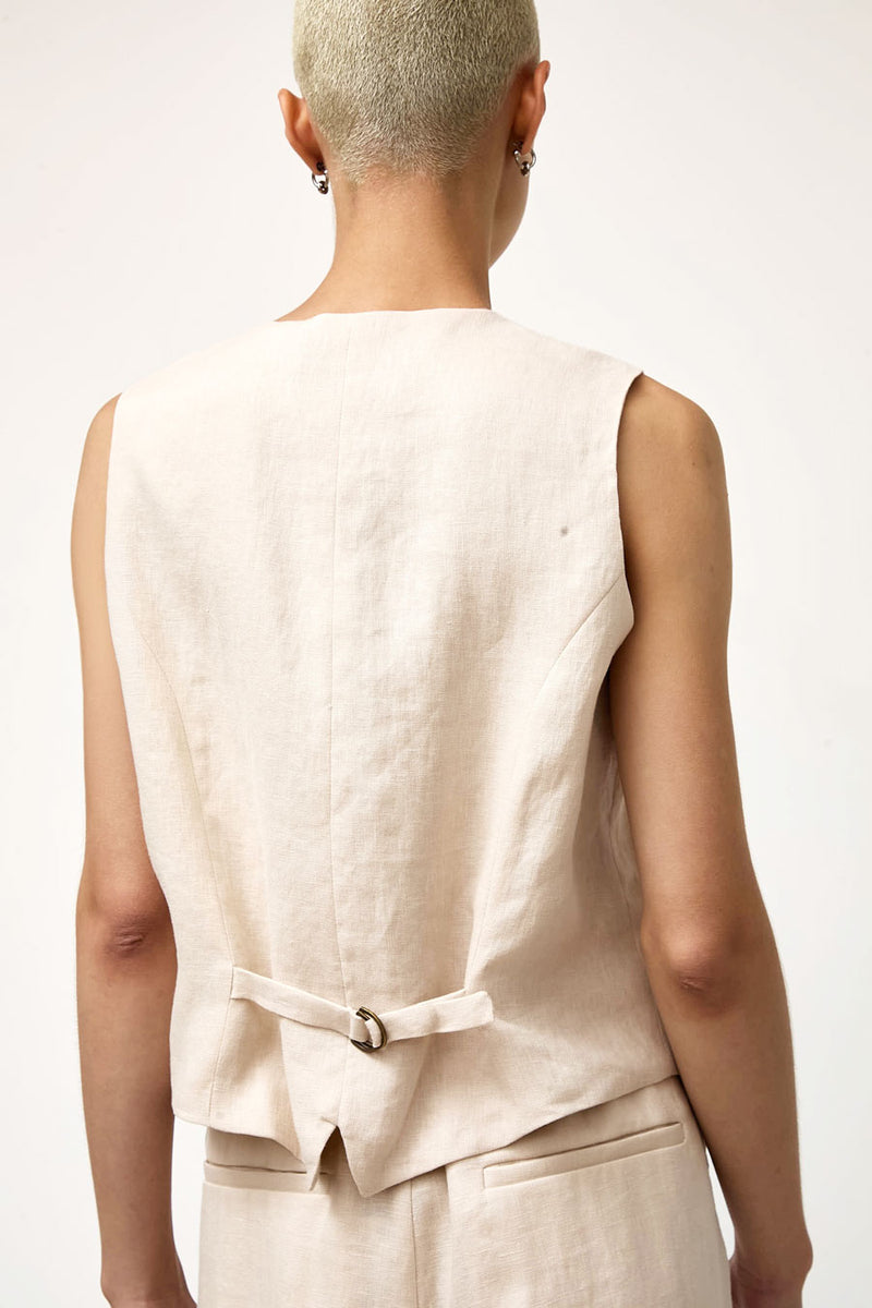 No.6 Martin Vest in Natural