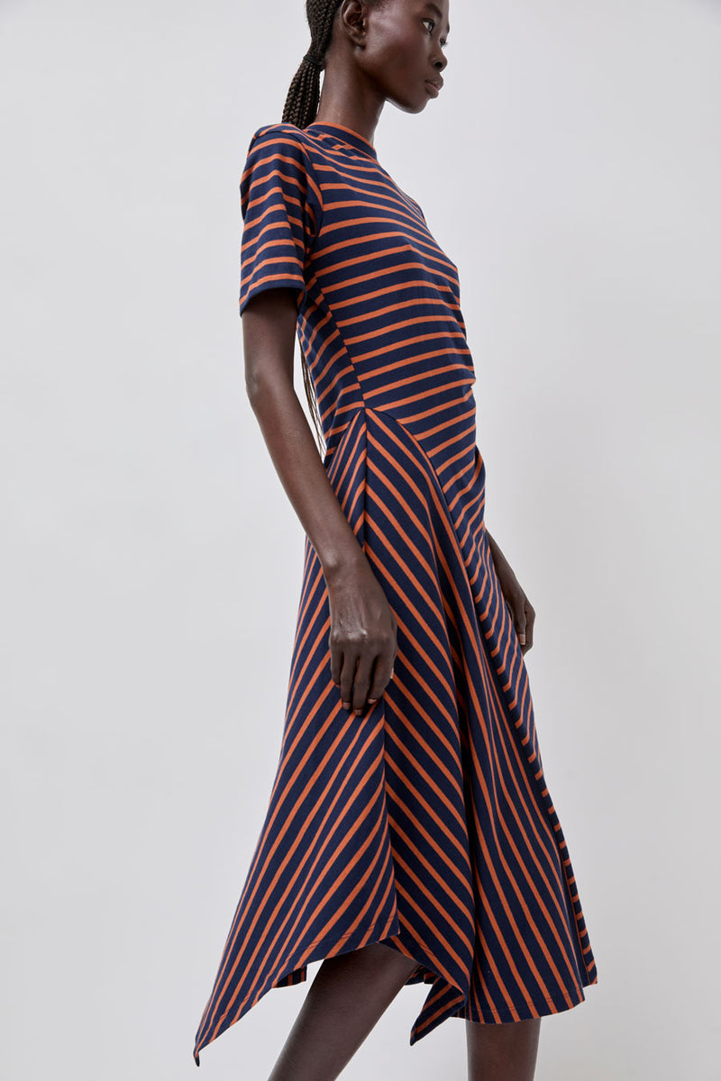 No.6 Martine Dress in Navy Stripe Navy Stripe / S No.6 Martine Dress in Navy Stripe Navy Stripe / S