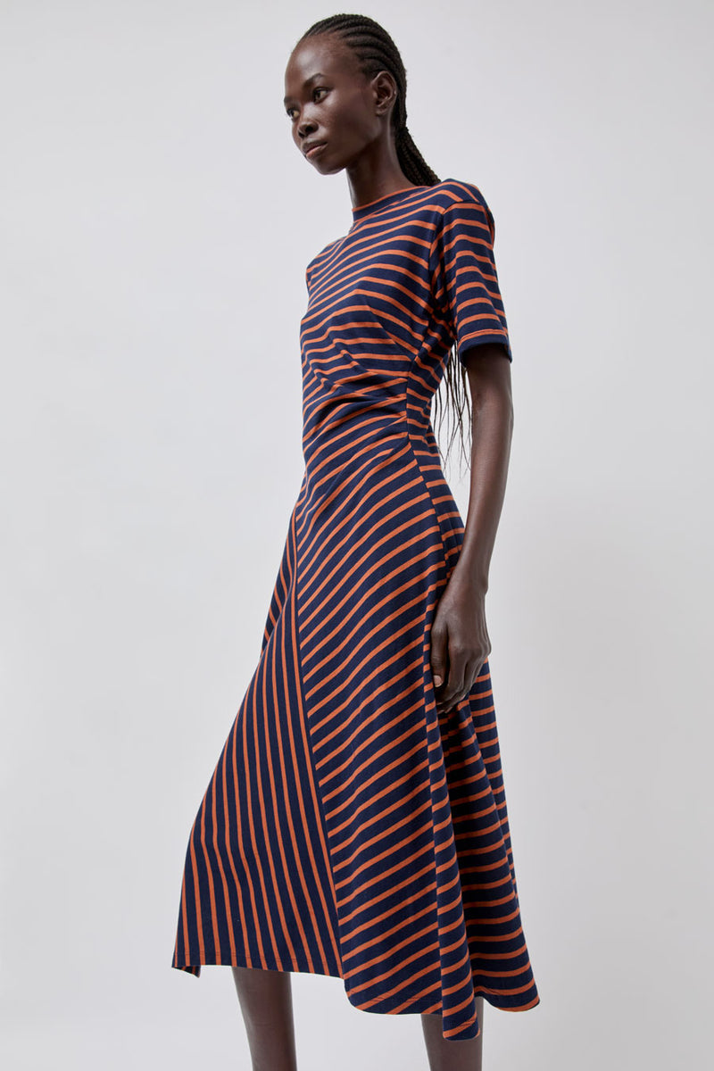 No.6 Martine Dress in Navy Stripe