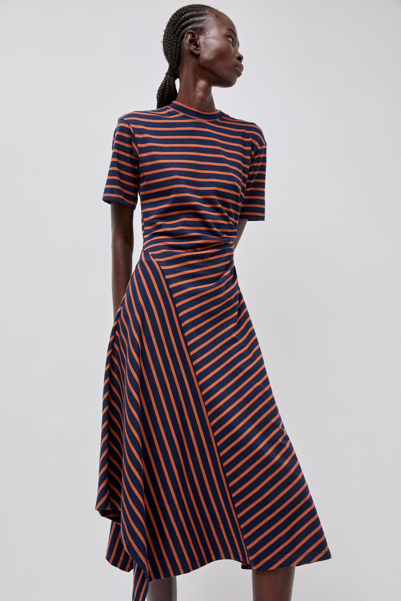 No.6 Martine Dress in Navy Stripe